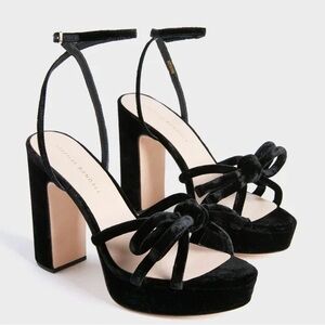 Loeffler Randall Melany Black Velvet Heels